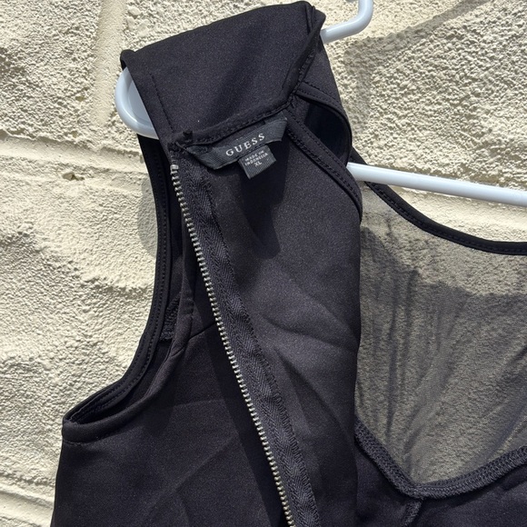 Guess Black Sleeveless Peplum Tank Top - Picture 5 of 6